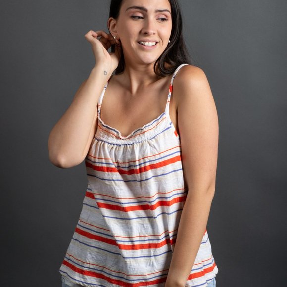 Blue Red Striped Tank Top by Universal Thread - Picture 4 of 10